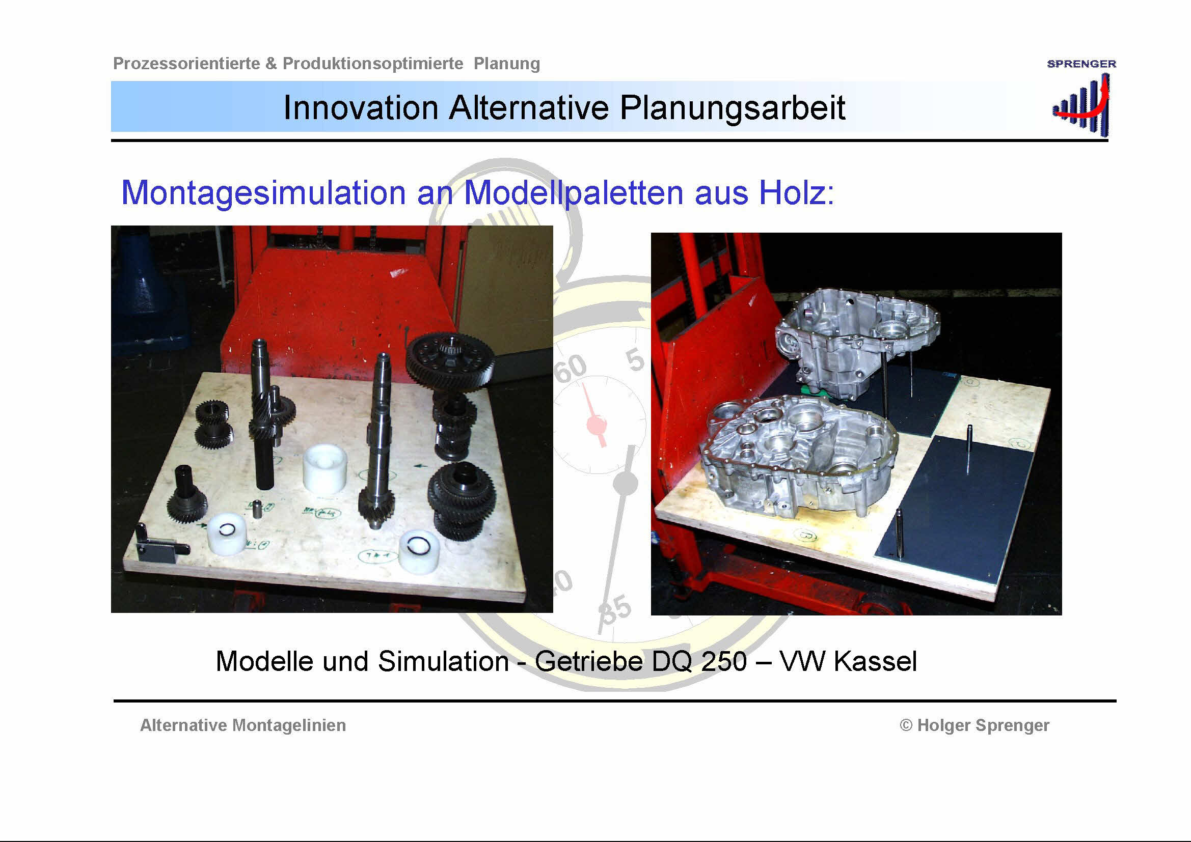Holger Sprenger – 3P System - Simulation an Modellpalette